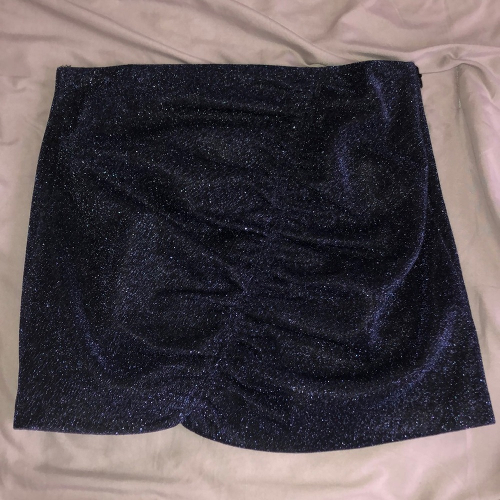 Sparkly Navy Zara Skirt!